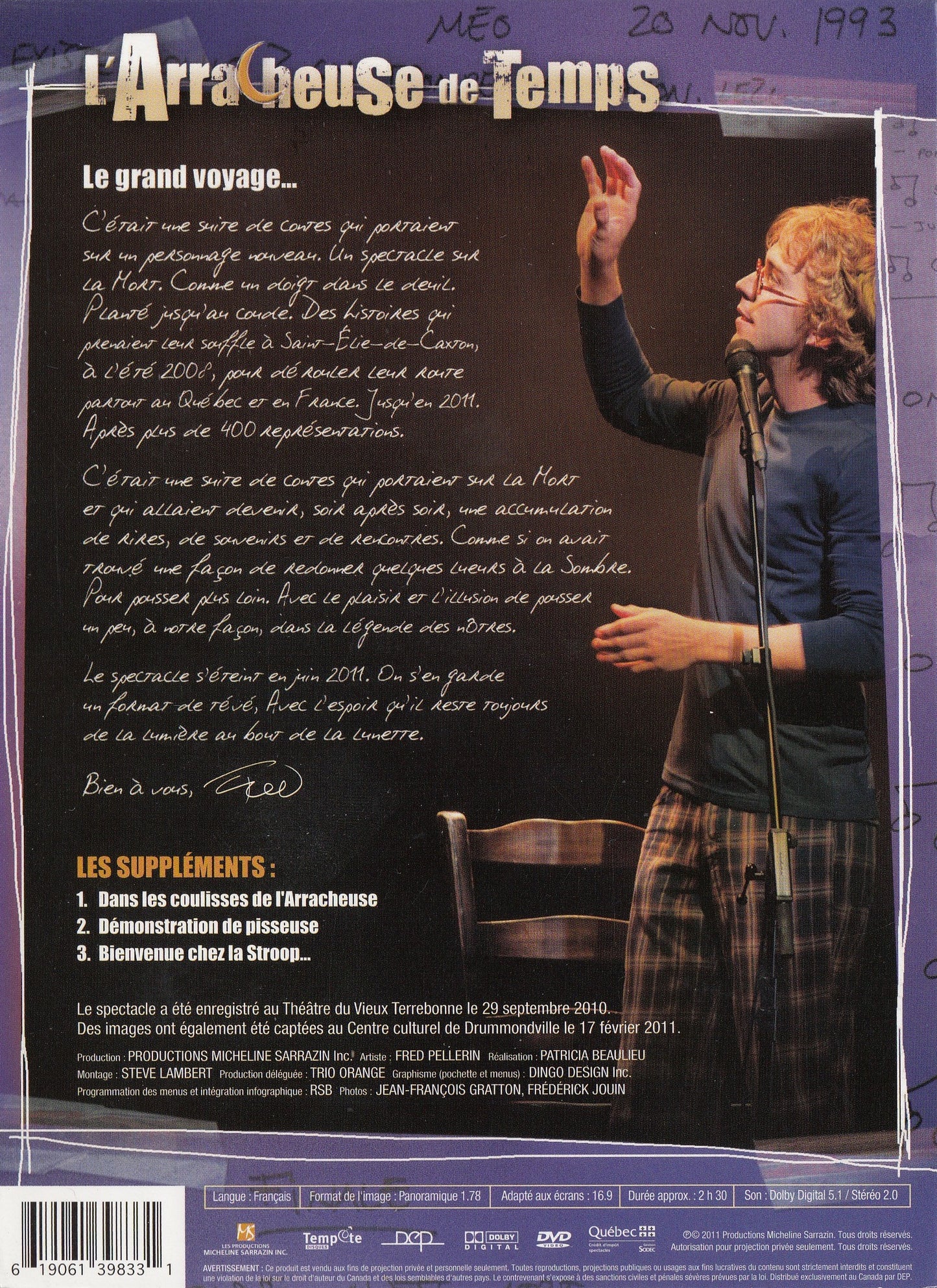 DVD Spectacle «L'arracheuse de temps»