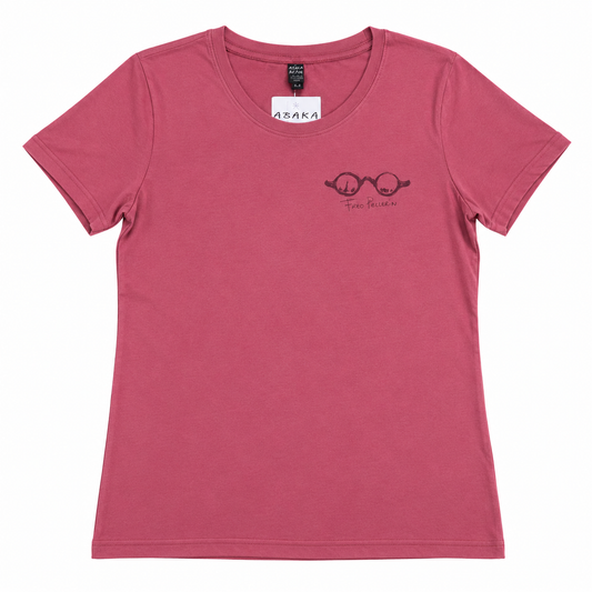 T-shirt lunettes (bordeaux)